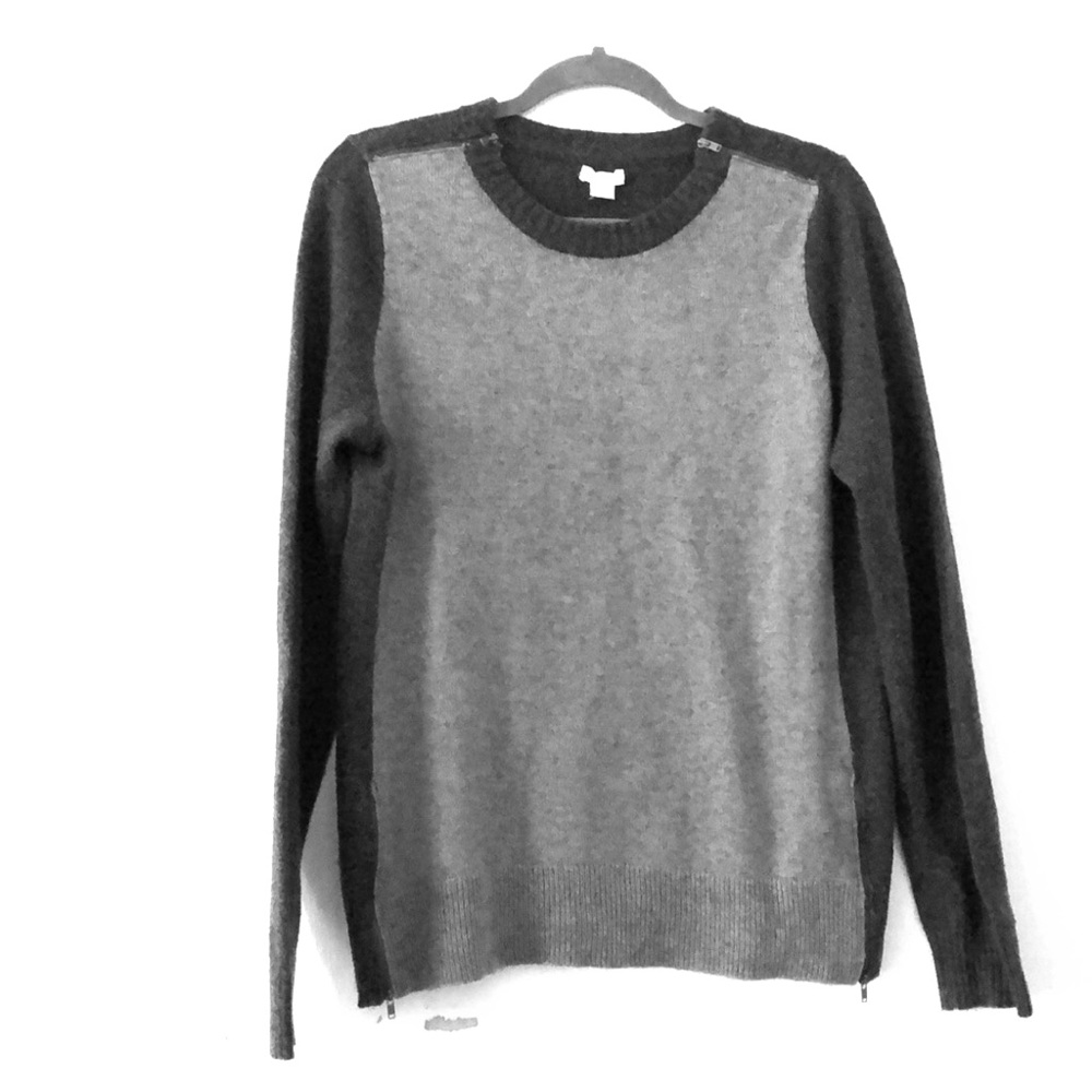 Grey Moto sweater